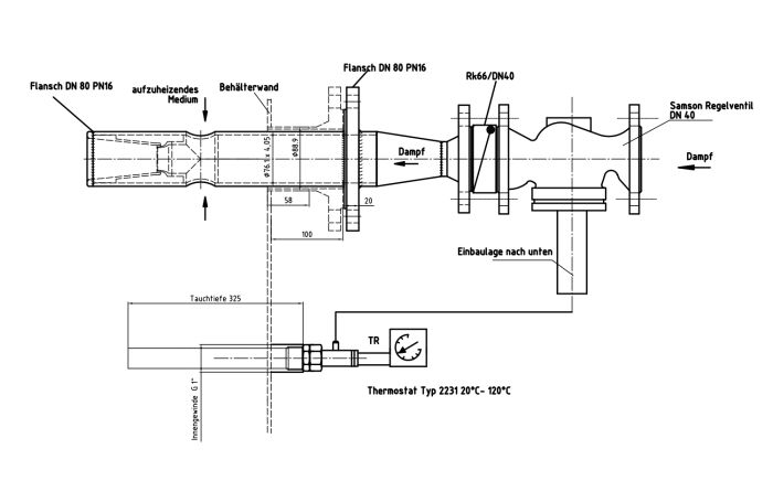 Schematic steaminjector